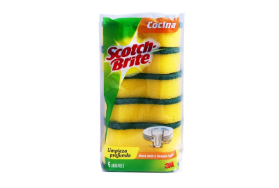 Esponja para Cocina Scotch Brite 3M 2 en 1 Pack 6 unidades 