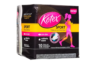 Toalla Higiénicas Kotex Sport Paq. 10und