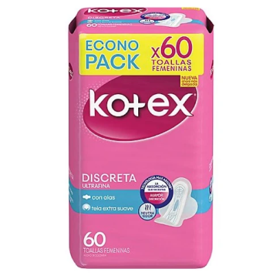Toalla Higiénica KOTEX Discreta x 60und