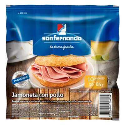 Jamoneta con pollo San Fernando x85gr E/V