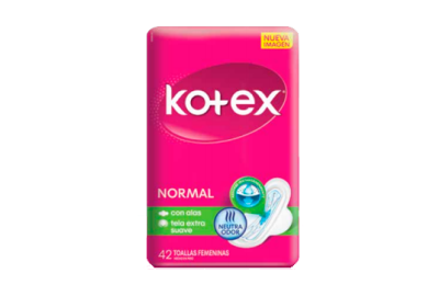 Toalla Higiénicas Kotex Normal Paq. 42 und