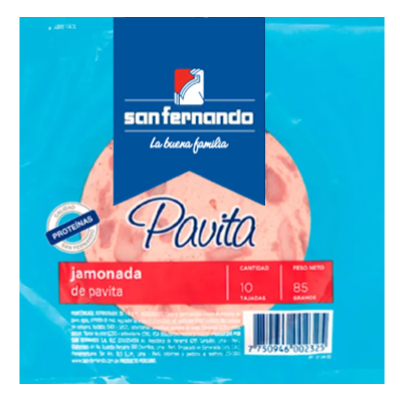 Jamonada de Pavita San Fernando 85gr
