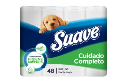 Papel Higiénico Suave Verde Cuidado Completo 48und