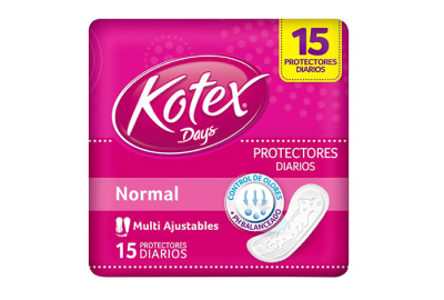 Toalla Higiénicas Protectores Diarios Kotex Paq. 15und