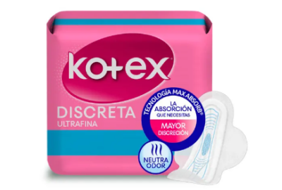 Toalla Higiénicas Kotex Ultrafina Discreta Paq. 10und