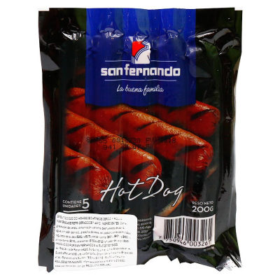 Hot Dog de Cerdo San Fernando 200gr